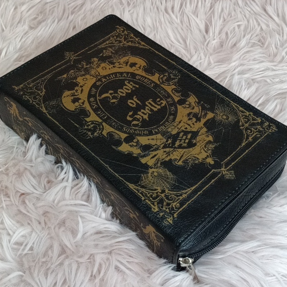 Book Of Spells Spooky Witch Crossbody Bag Clutch Handbag